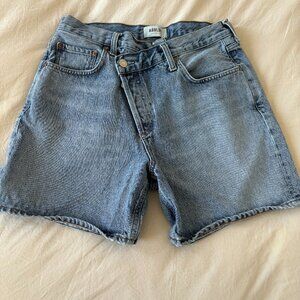 AGOLDE Criss Cross Jean Shorts